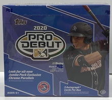 Load image into Gallery viewer, 2020 Topps Pro Debut Baseball Jumbo Hobby Box 3 Autos 36 Chrome - TCCCX
